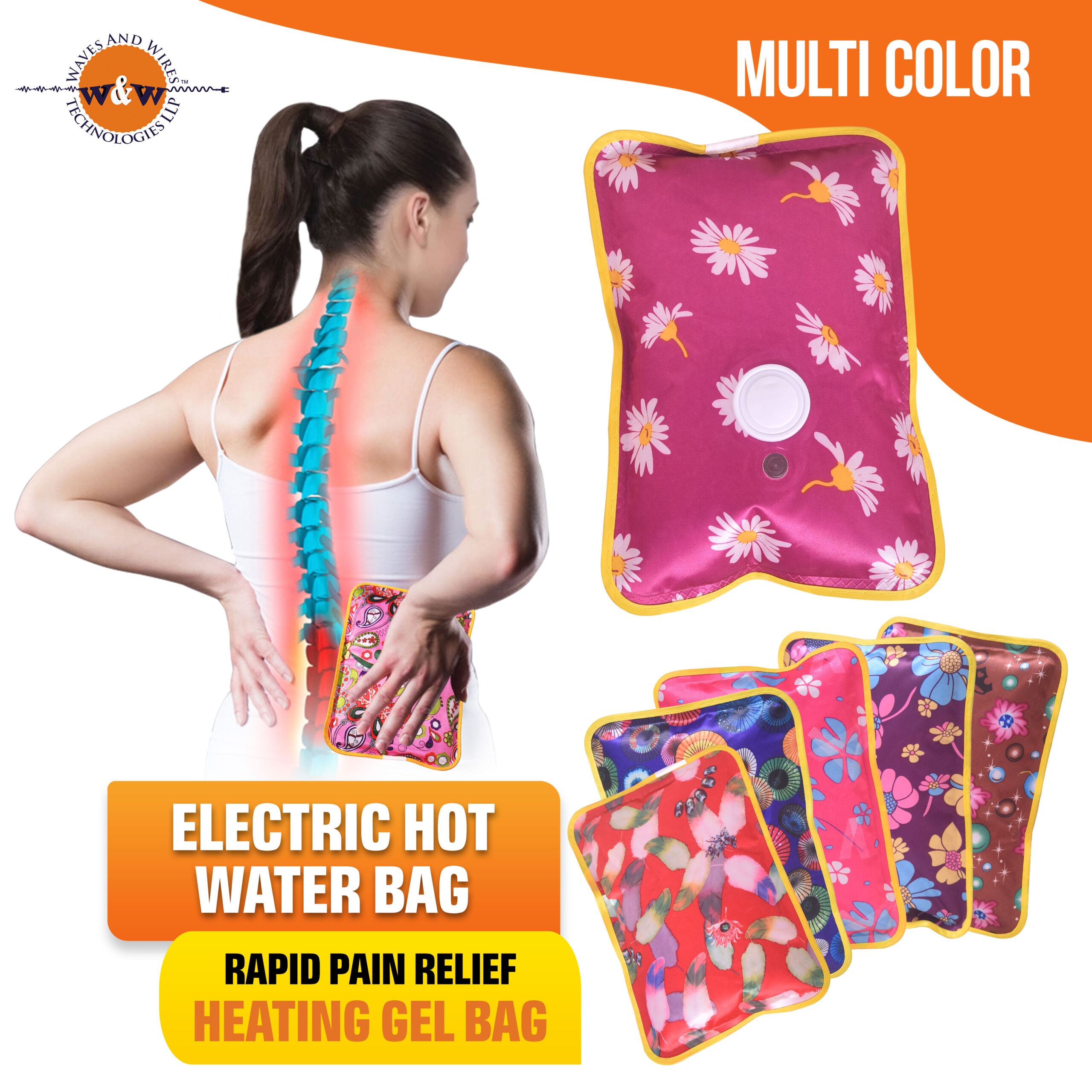 Electric Hot Water Bag, Hot Water Bags For Pain Relief, Electric Heating Bag