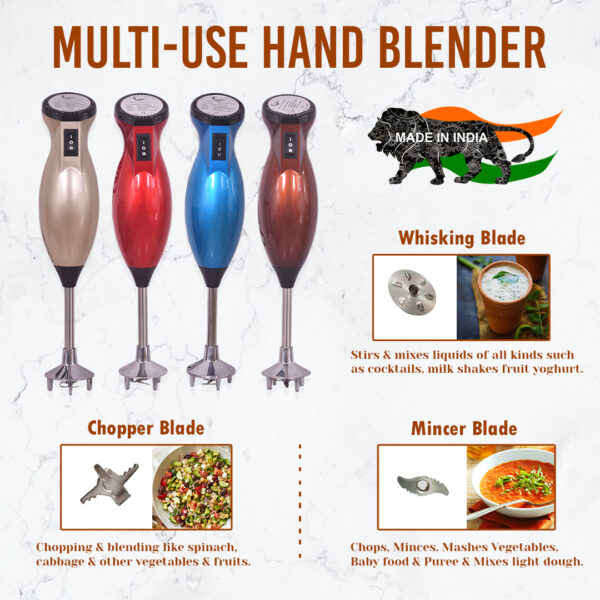 Electric Hand Blender (Gold) - Image 6