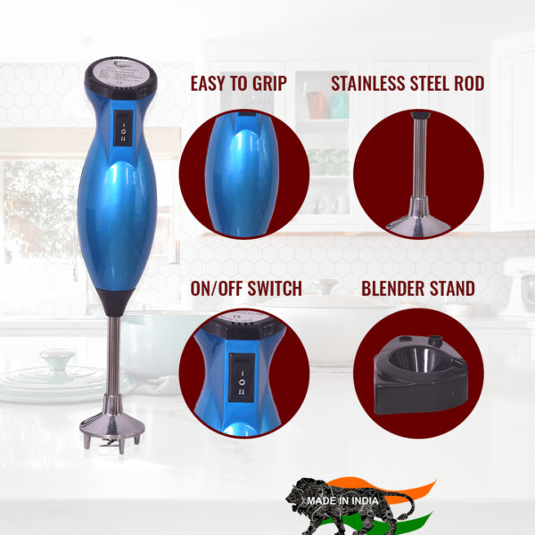 Electric Hand Blender (Blue) - Image 3