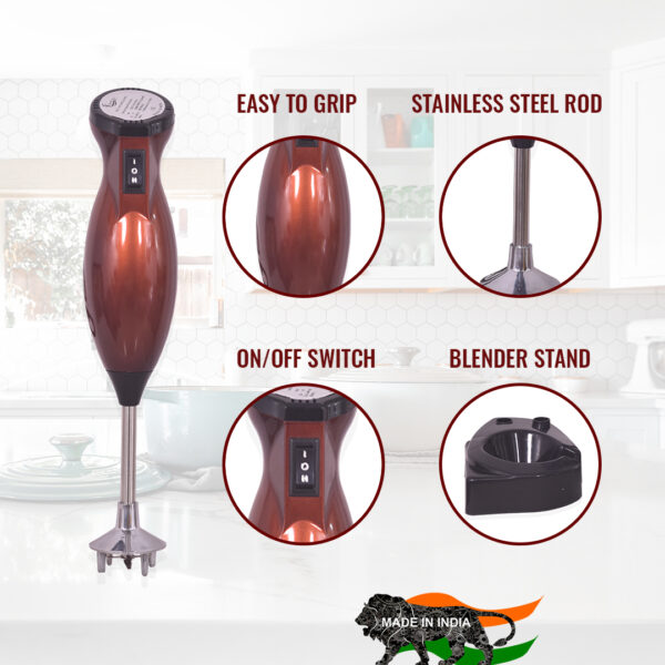 Electric Hand Blender (Brown) - Image 4