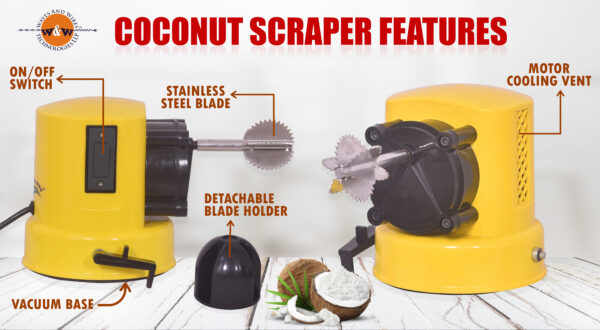 coconut scraper features